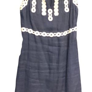 Tory Burch Linen and Eyelet Dress